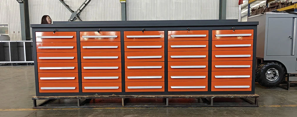Orange 30 Drawer Workbench