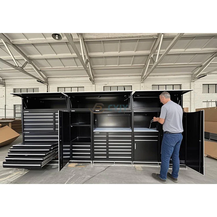 Sistem kabinet garaj logam keluli
